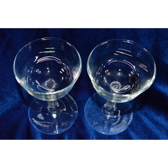 Vintage Liquor Cocktail Glass Libbey Rock Sharpe Set of 2 Glassware Drinkware - Picture 4 of 6